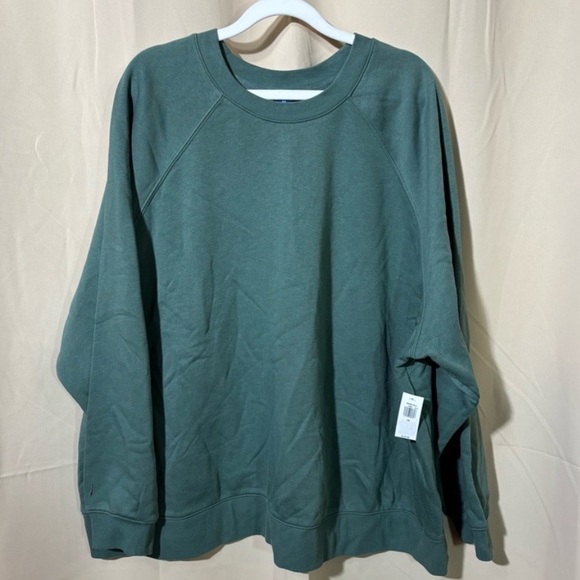NWOT Old Navy Vintage Green Sweatshirt - Picture 3 of 10